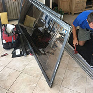 sliding glass door frame repair Balmain